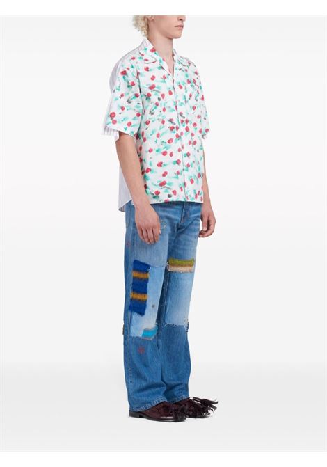 camicia a fiori uomo multicolor in cotone MARNI | CUMU0287QY UTC325REW01